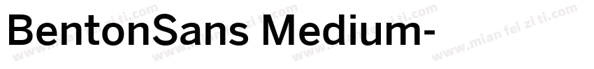 BentonSans Medium字体转换